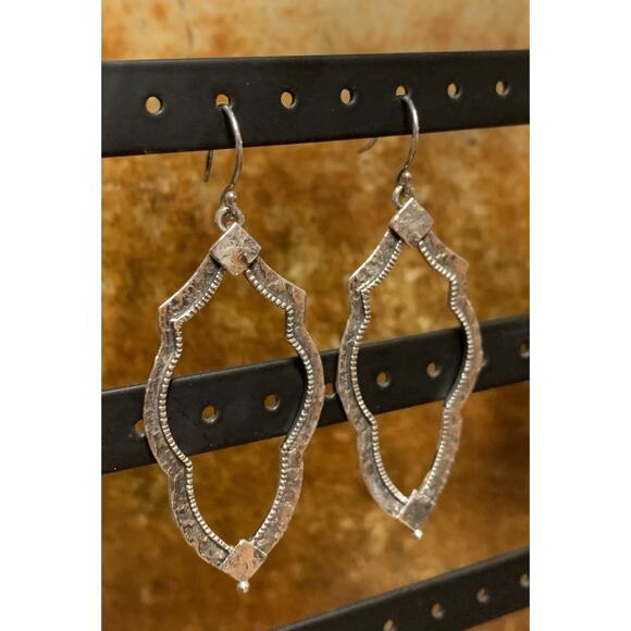 Silpada Earrings Sterling Silver Frame Dangle Vintage - Picture 5 of 6